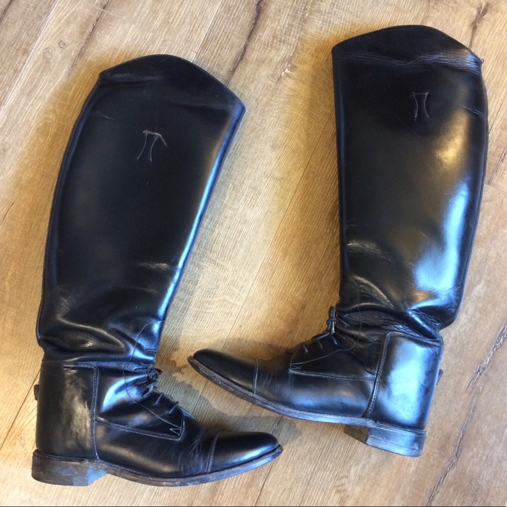 Effingham leather field boots - 9 1/2 wide calf